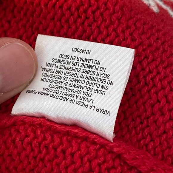 Holiday Editions Christmas Cardigan w/ Snowflakes & Town embroidery - size Large - Picture 7 of 7